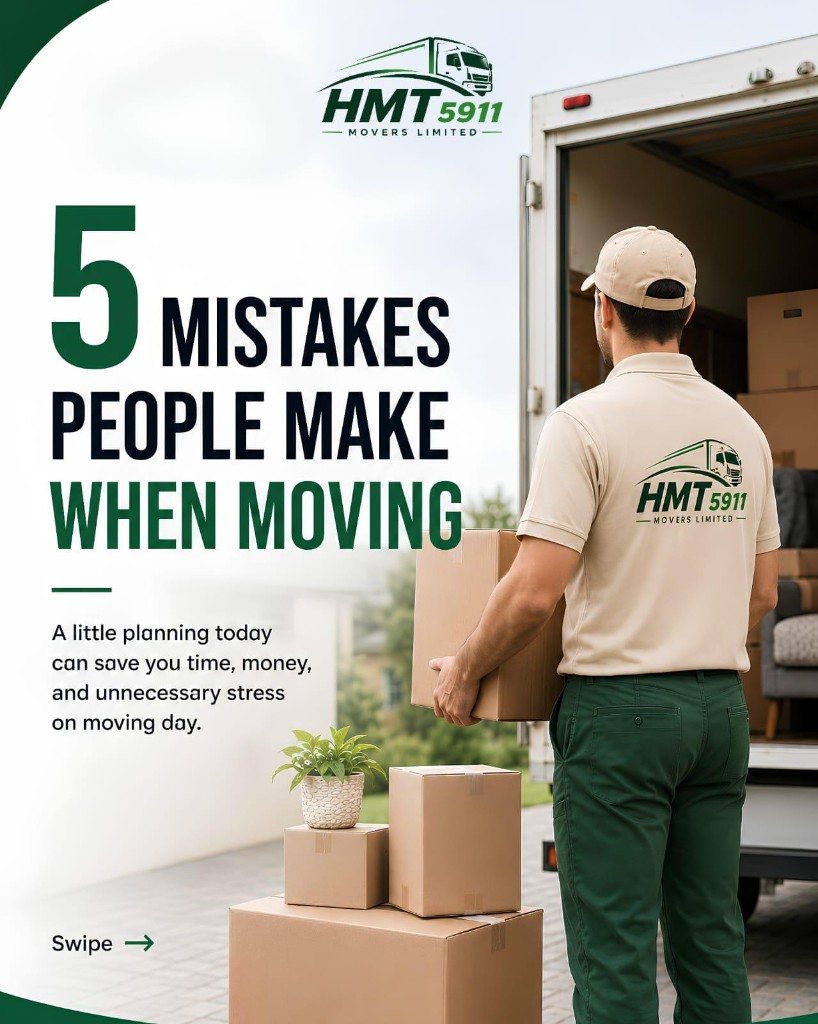 5 Mistakes People Make When Moving